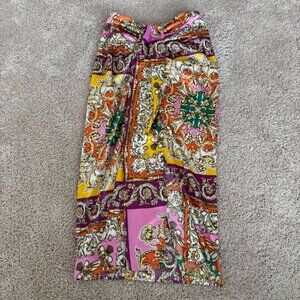 Mango silk skirt